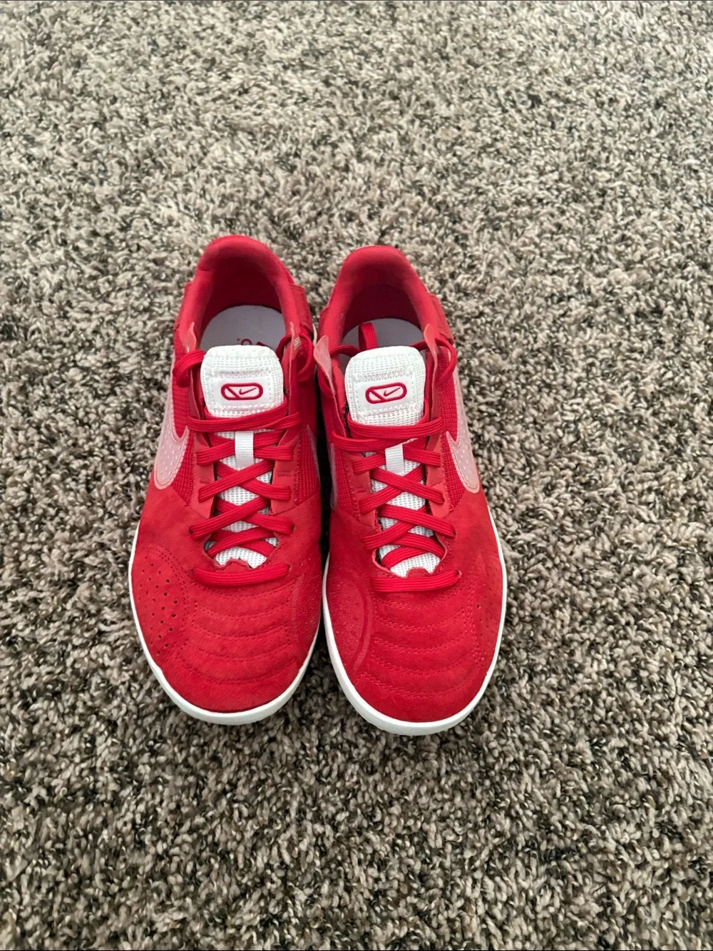 Nike Streetgato Kids Indoor Soccer Shoes University Red Sail